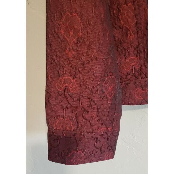 J. Jill Vintage Jacket Wool Blend Womens M Brocade Damask Jacquard Chic Blazer - Picture 9 of 14